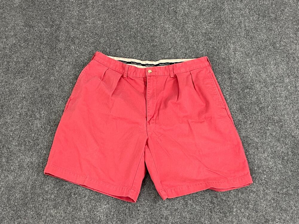 POLO Ralph Lauren Shorts Mens 35 Chino Flat Front Khaki Coral Pink N116